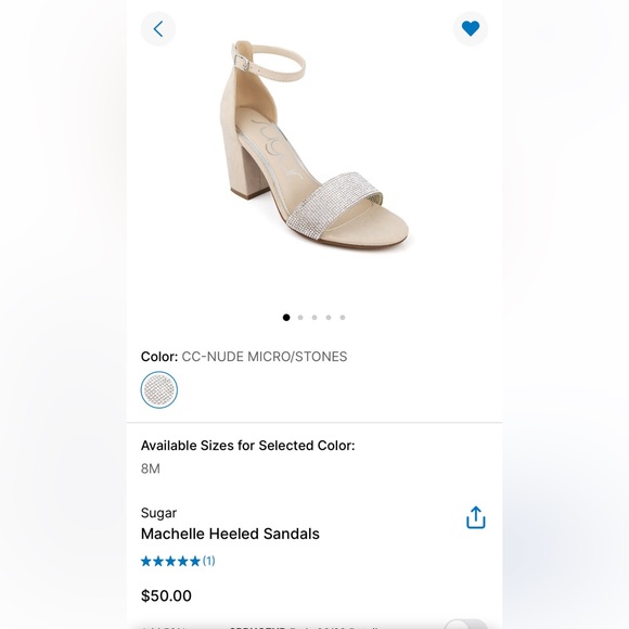 NEVERWORN woman’s rhinestone heel - Picture 10 of 10